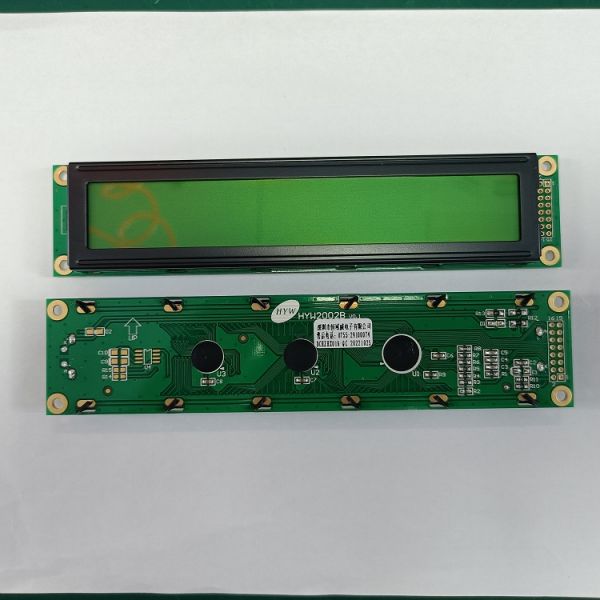 恒域威2002單色屏LCD 字符點陣工控模組 支持多種語言顯示黃綠屏